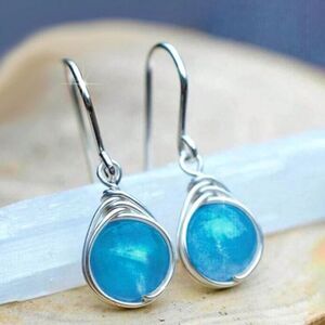 3for$20 1pair Imitation Moonstone Earrings As Bridal Engagement Gift For Women